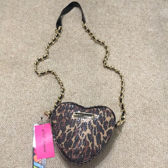 Betsey Johnson cheetah sequin purse - Picture 3 of 4